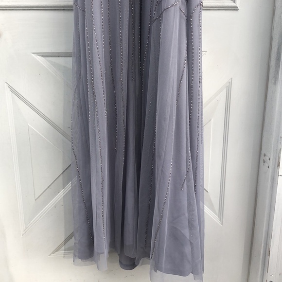 NWT Adrianna Papell beaded long dress - Picture 5 of 7